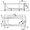 Ванна акриловая KOLPASAN Tamia 531300 160х70см пристенная