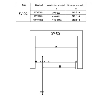 Душевая дверь RGW Stilvoll 06320208-11 200х80см стекло прозрачное