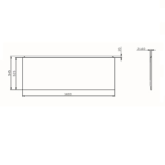Экран для ванны AM-PM X-Joy W94A-160-070W-P1 160см
