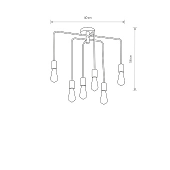 Светильник потолочный Nowodvorski Axis 9296 360Вт E27