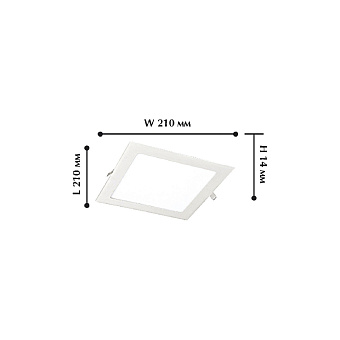 Светильник точечный встраиваемый Favourite Flashled 1345-18C 18Вт LED