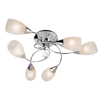 Люстра потолочная Eurosvet Virginia 2275/6 хром 60Вт 6 лампочек E27