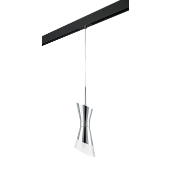 Трековый светильник Lightstar Strato PRO817014 40Вт E14 прозрачный для однофазного трека