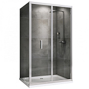Угловое ограждение Abber Sonnenstrand AG07120-S100 195х100см стекло прозрачное
