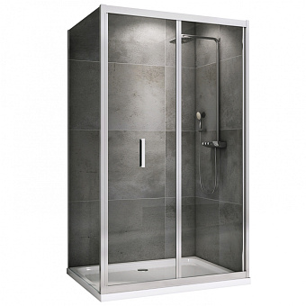 Угловое ограждение Abber Sonnenstrand AG07110-S90 195х90см стекло прозрачное