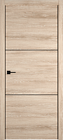 Межкомнатная дверь Владимирская фабрика дверей Urban 2 Sand Vellum Black Mould Экошпон 700х2000мм молдинг