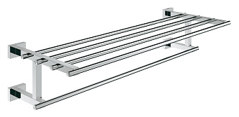 Полка в ванную GROHE Essentials Cube 40512001-ярусная 21х55,8см хром
