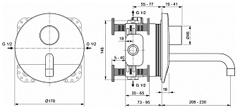 Смеситель для раковины IDEAL STANDARD CERAPLUS A6154AA хром