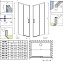 Душевая дверь RADAWAY Idea DWJ 200,5х101,2см стекло прозрачное