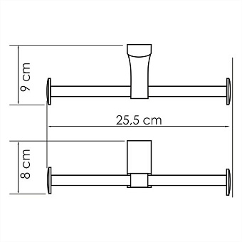 Держатель туалетной бумаги WASSERKRAFT Leine K-5000 K-5096D хром