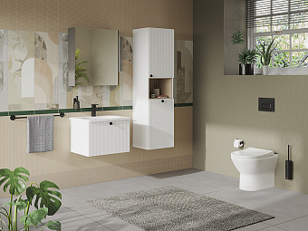 Пенал подвесной VITRA Root Groove 69100 36х42х155см матовый белый