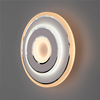 Светильник настенный Eurosvet Contorni 90185/1 белый/хром 15Вт LED