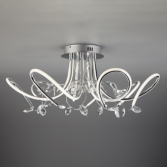 Светильник потолочный Eurosvet Irvine 90106/7 хром 97Вт LED