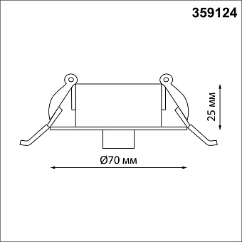 База для светодиодной ленты Novotech 359124 RAMO