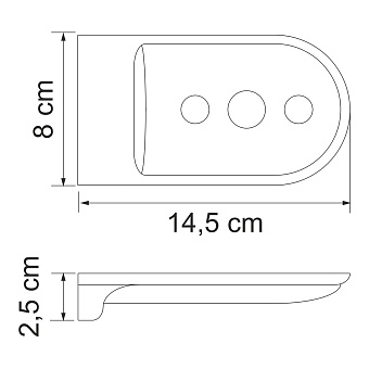 Мыльница WASSERKRAFT Kammel K-8300WHITE K-8369WHITE белый