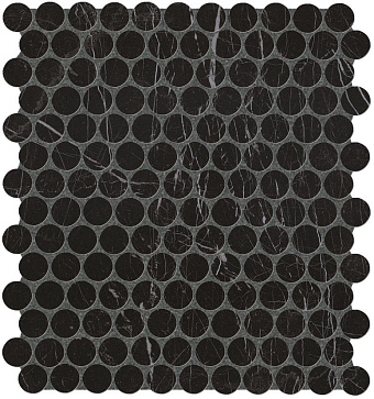 Керамическая мозаика FAP CERAMICHE Roma Diamond fNJD Nero Reale Round Gres Mos. 32,5х29,5см 0,575кв.м.