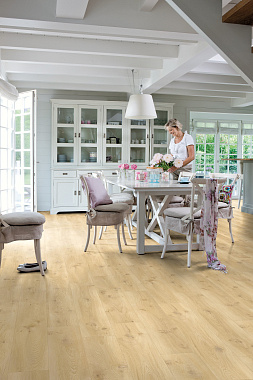 Виниловый ламинат Quick-Step БЕЖЕВЫЙ ДУБ BACP40018 1251х187х4,5мм 33 класс 2,11кв.м