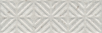 Бордюр KERAMA MARAZZI Карму 11209R\4 серый светлый матовый обрезной 9,6х30см 0,029кв.м.