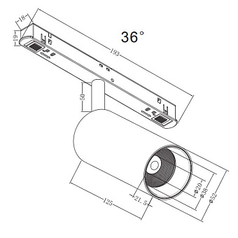Магнитный трековый светильник Maytoni Focus LED TR032-2-12W3K-M-B 12Вт LED чёрный