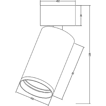Светильник потолочный Maytoni FOCUS S C050CL-U-1S 10Вт GU10
