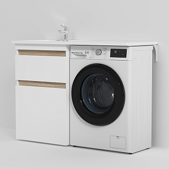 Раковина над стиральной машиной AM-PM X-Joy M85AWPL1201WG 120х50см