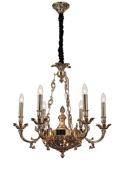 Люстра подвесная Lucia Tucci FIRENZE 1781.6.2 antique gold 320Вт 8 лампочек E14