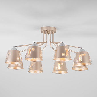 Люстра потолочная Eurosvet Benna 70105/8 шампань 60Вт 8 лампочек E27