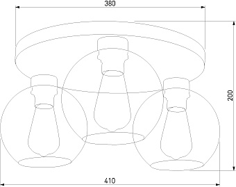 Светильник потолочный TK Lighting Cubus 2776 60Вт E27