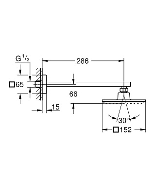 Верхний душ GROHE Euphoria Cube 26073000 хром