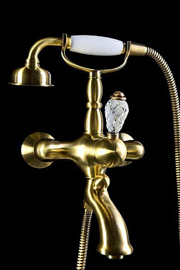 Смеситель для ванны Boheme Crystal 303-CRST бронза