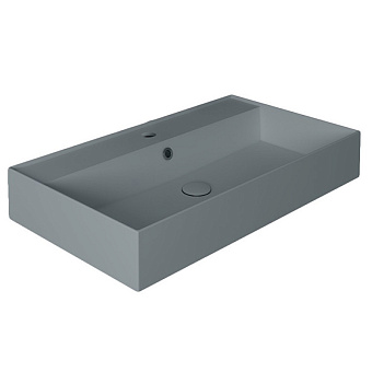 Раковина накладная SIMAS Agile AG81 cemento matt*1 81х46см