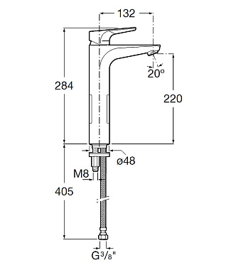 Смеситель для раковины ROCA Atlas 5A3790C0M хром