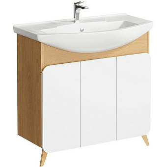 Тумба с раковиной AQWELLA Basic BAS0108DZ 36х83х81,5см