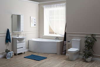 Тумба с раковиной AQUANET Доминика 212754 46х61х87см