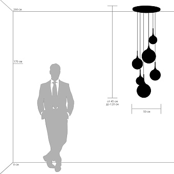 Светильник подвесной Lightstar Globo 813062 40Вт E14