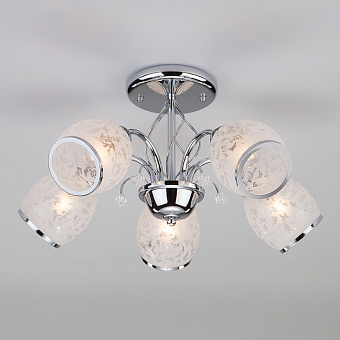 Люстра потолочная Eurosvet Gabriella 30026/5 хром 60Вт 5 лампочек E27