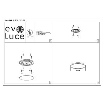 Светильник потолочный Evoluce DELIA SLE201382-01 40Вт LED