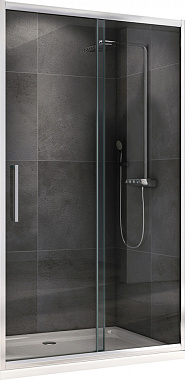 Душевая дверь Abber Schwarzer Diamant AG30130H 195х130см стекло прозрачное