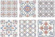 Настенная плитка KERAMA MARAZZI Суррей 5227 голубой 20х20см 1,76кв.м. глянцевая