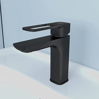 Смеситель для раковины IDDIS Slide SLIBL00i01 чёрный матовый