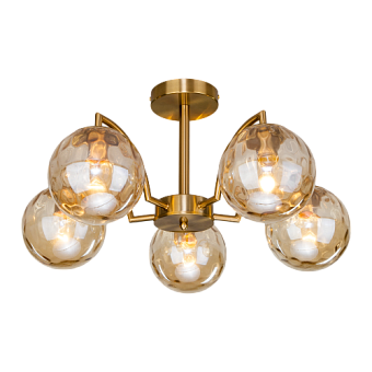 Люстра потолочная Eurosvet Eden 30178/5 латунь 40Вт 5 лампочек E27