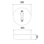 Раковина накладная Abber GLAS AK2301Y 39,5х39,5см