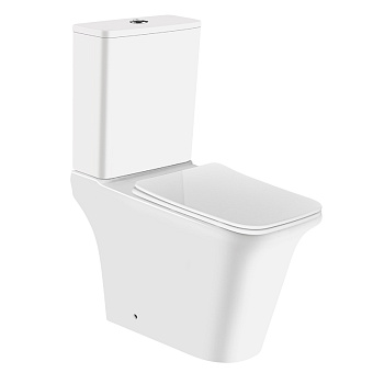 Унитаз напольный Azario AVERO AZ-1213A-G безободковый с микролифтом