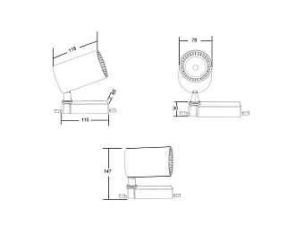 Трековый светильник Maytoni Vuoro TR029-3-20W4K-W-B 20Вт LED чёрный для трёхфазного трека