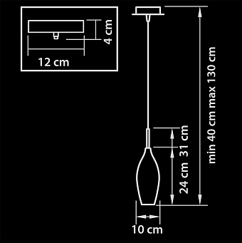 Светильник подвесной Lightstar Pentola 803020 40Вт E14