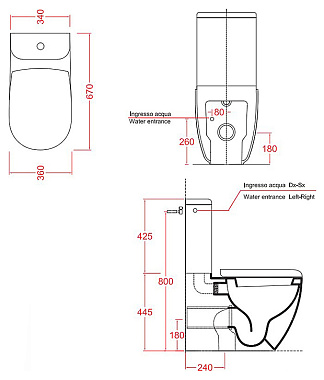 Сливной бачок ArtCeram File 2.0 FLC001 62 00