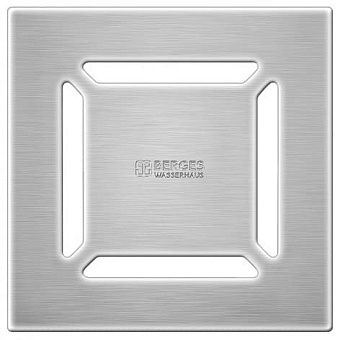 Душевой трап BERGES 90463 19х19см вертикальный сток