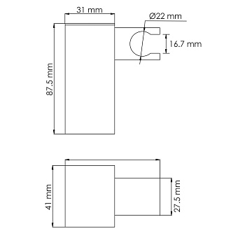 Держатель для душа WASSERKRAFT A321 никель