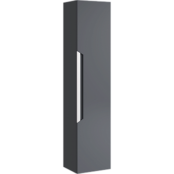 Пенал AQWELLA Cube CUB0503GR 25х30х133см серый