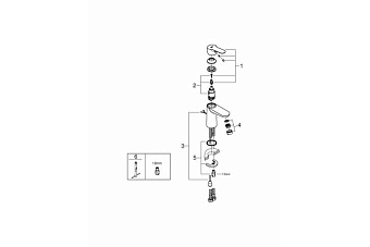 Смеситель для раковины GROHE BauEdge 23329000 хром